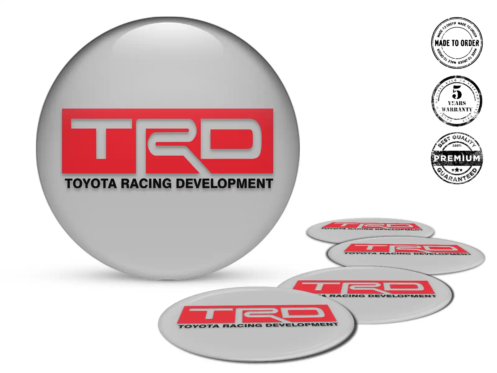 Toyota TRD Calcomanías de Rueda Etiqueta Empuje Gravitacional